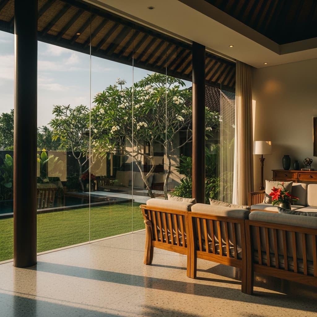 Kaca Film Jendela Rumah Bali